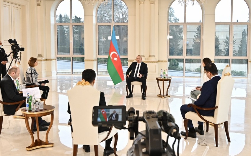 ​Azərbaycan Prezidenti yerli televiziya kanallarına 