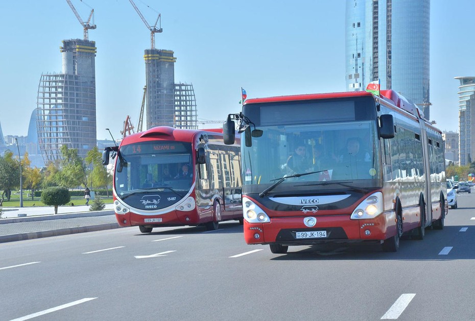 ​Bakıda 5 marşrutun hərəkət sxemi 