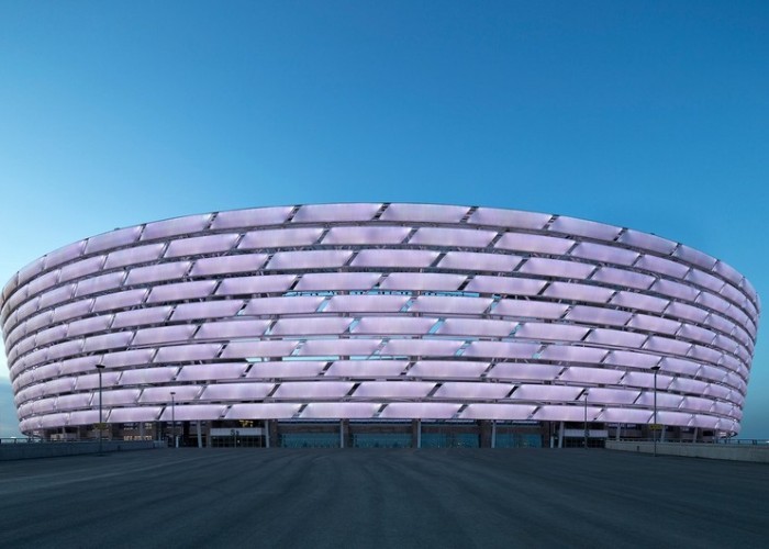 ​Bakı Olimpiya Stadionunun fasadı 